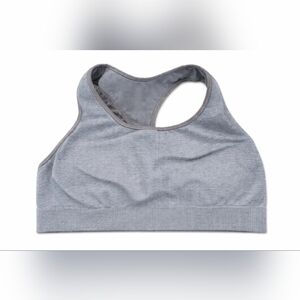 C9 Champion Gray Ribbed Sports Bra Racerback Stretch Activewear XL